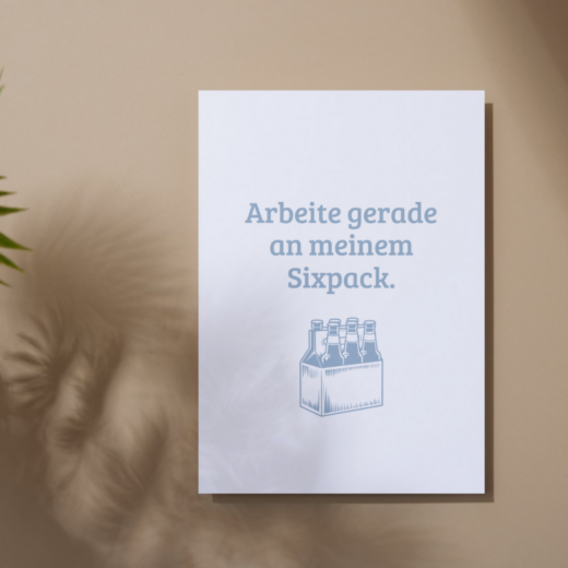 Miniposter „Sixpack“
