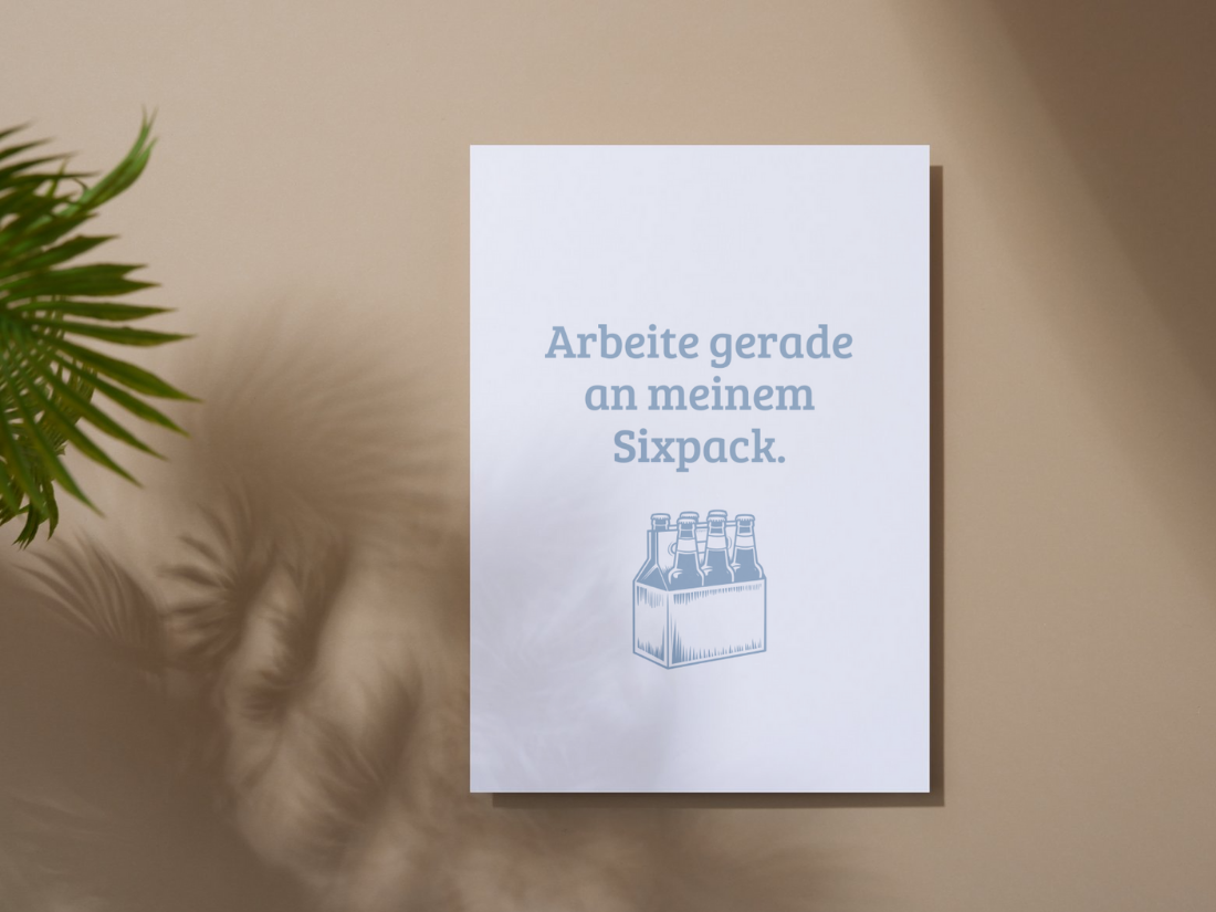 Miniposter „Sixpack“