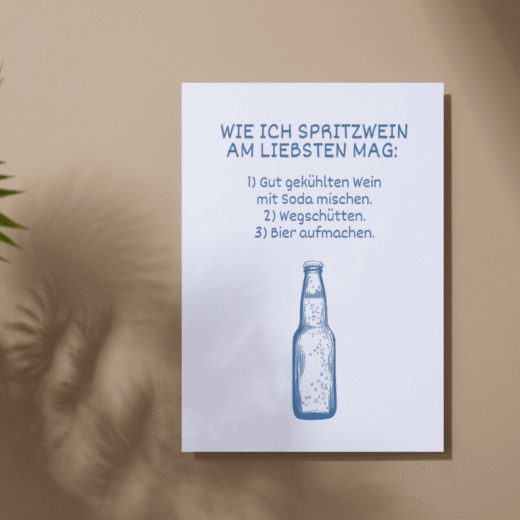 Miniposter „Spritzwein"
