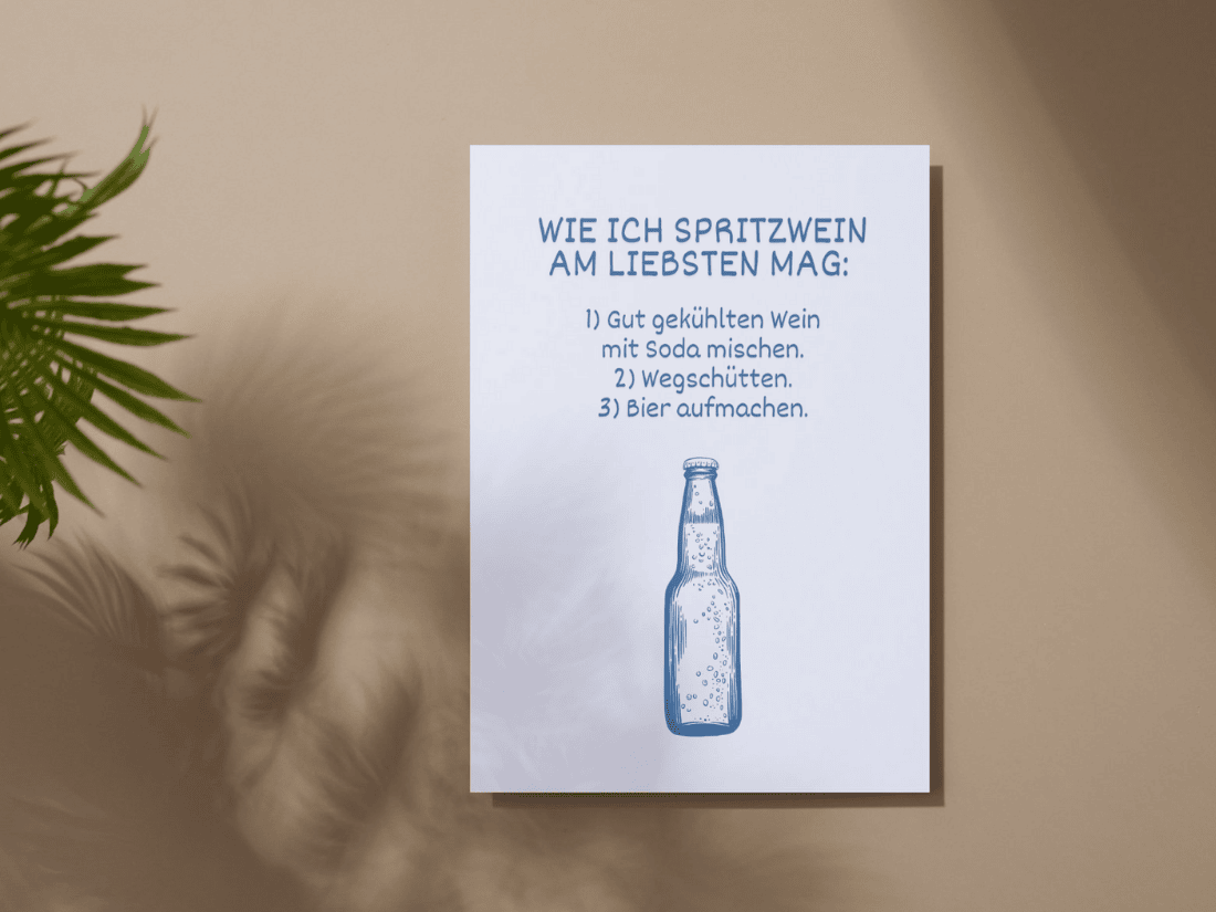 Miniposter „Spritzwein"