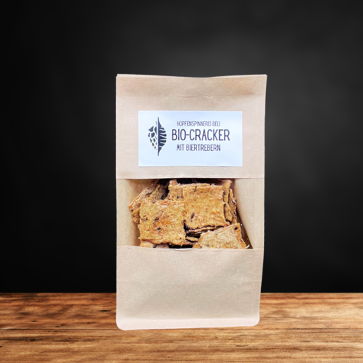 Bio Cracker mit Biertrebern, 90g