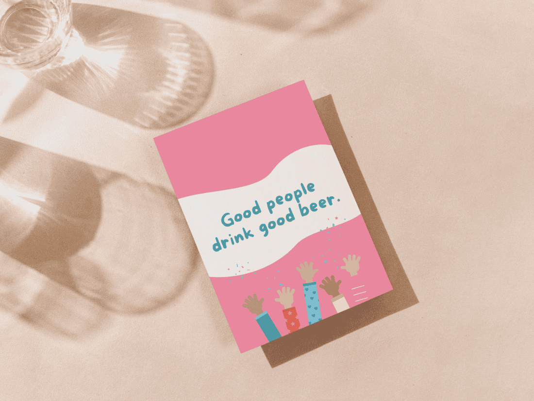 Postkarte „good people“
