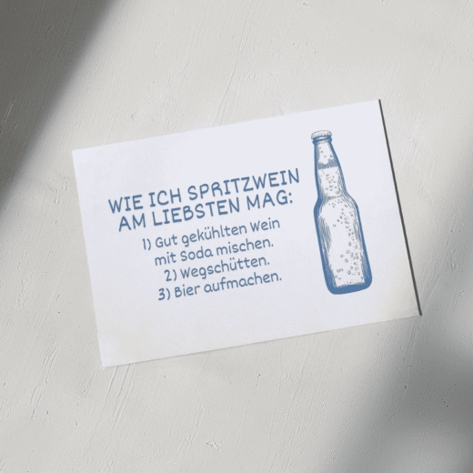 Postkarte „Spritzwein“
