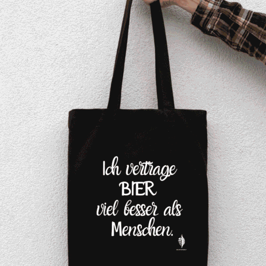 Tasche „Bier besser als Menschen“